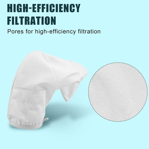 Handheld Pool Vacuum Filter for AIPER, Pool Cleaner Filter Bag Reusable Fine Mesh Replacement Bags Nylon Pool Leaf Vacuum Bag for Swimming Pool...