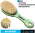 3 Piece Baby Hair Brush & Comb Set for Newborns- Soft Goat Bristle Hair-Brush, Silicone Bath Brush and Plastic Comb for Infant, Toddler, Kids - Ba...
