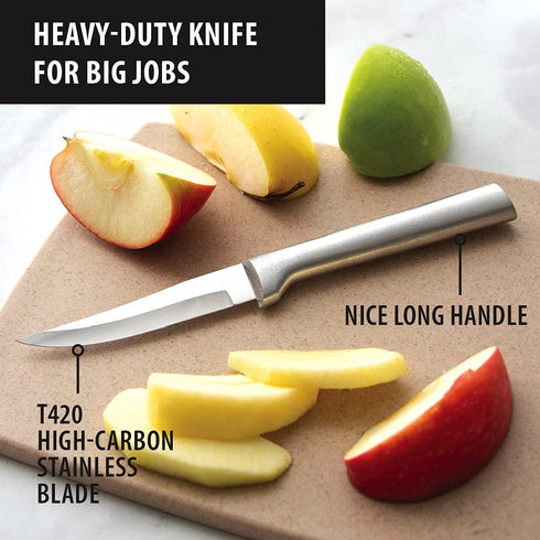 Rada Cutlery Heavy Duty Paring Knife –Stainless Steel Blade With Aluminum Handle, 7-1/8 Inches, Color-Silver...