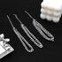 yfstyle 3PCS Silver Anklet for Women 14K Cuban Anklet Silver Ankle Bracelets for Women Stainless Steel Waterproof Cuban Link Anklets Set Layered A...