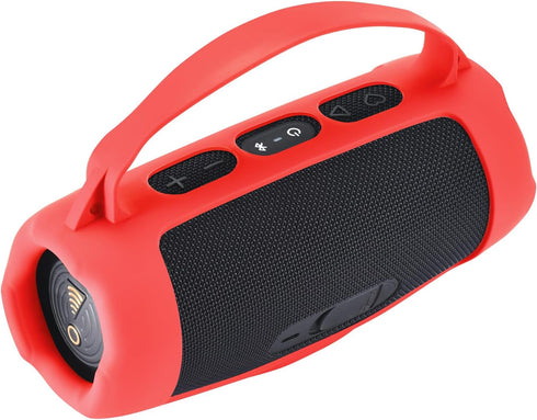 LICHIFIT Silicone Protective Cover Frame Case Skin for JBL Charge 5 Wi-Fi/Charge 5 Bluetooth Speaker Shell Sleeve Hand Bag Shoulder Case Box Acces...