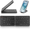 Mini Foldable Bluetooth Keyboard - Portable Wireless Full Size Keyboard (Sync Up to 3 Devices), Ultra-Slim Aluminum Travel Folding Keyboard for iP...