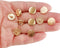 PEPPERLONELY 10PC 10mm Simple Metal Round Buttons with Shank Sew On for Clothes Dress Coat Jeans Shirt Buttons, Gold, 3/8 Inch...