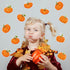 60 Pieces Pumpkin Cutouts Classroom Decoration Fall Bulletin Board Decorations 6 Designs Pumpkin Cutouts with 60 Glue Point for Halloween Fall Tha...