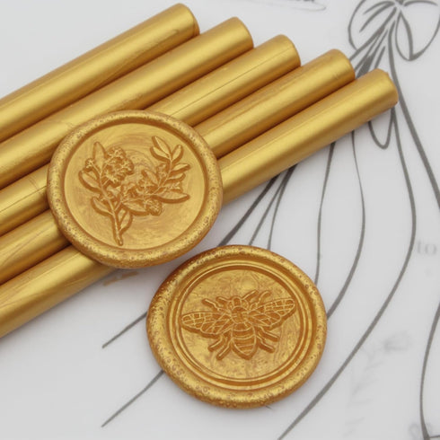 Gold Wax Seal Sticks 26pcs, Andotopee Glue Gun Wax Seal Sticks for Wax Seal Stamp, Premium Sealing Wax for Envelope Letter Seal Wedding Invation C...