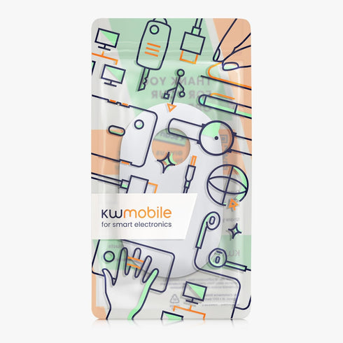 kwmobile Silicone Cover Compatible with Logitech Pebble Mouse Cover - Soft Mouse Protector Grip - White...
