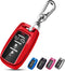 QBUC for RAM Key Fob Cover with Keychain Clip Soft TPU Key Case Compatible with 2019 2020 2021 2022 Dodge Ram 1500 2500 3500 4500 5500 Smart Remot...