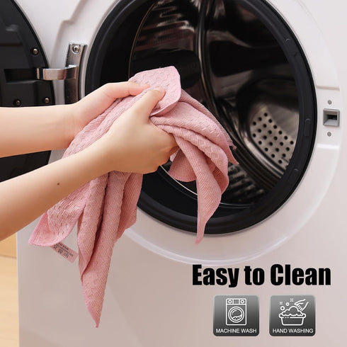Kitinjoy Microfiber Cleaning Cloth, 12 Pack Soft and No Lint Microfiber Towels Cleaning Supplies, Absorbent Fast Drying Cleaning Rags for Housekee...