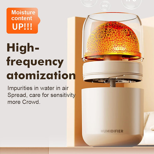 Portable Mini Humidifier, 300ml Small Cool Mist Humidifier, USB Personal Desktop Humidifier for Baby Bedroom Travel Office Home, Auto Shut-Off, 2 ...