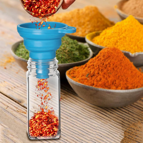12 Pack Glass Spice Jars with Labels, 4oz Spices Containers Spice Jars with Black Shaker Lids, Empty Containers for Spice, Silicone Funnel and Pen...