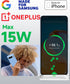 Wireless Phone Charger for Android & iPhone - 15W Fast Qi Certified Wireless Charging Station for Google Pixel 3 4 XL 5 6 7 8 Pro Samsung Galaxy S...
