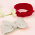 Utaly Winter Cute Kids Baby Girls Knit Rabbit Knotted Headband Headwrap Earwarmer (Red + Beige, Stretchy)...