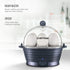 Chefman Electric Egg Cooker Boiler, Rapid Poacher, Food & Vegetable Steamer, Quickly Makes Up To 6, Hard, Medium or Soft Boiled, Poaching/Omelet T...