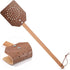 Leather Heavy Duty 19 Inch Rustic Manual Swat with Wooden Long Handle(1 Pack, Chocolate)...