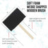 US Art Supply 4 inch Foam Sponge Wood Handle Paint Brush Set (Value Pack of 10) - Lightweight, durable and great for Acrylics, Stains, Varnishes, ...