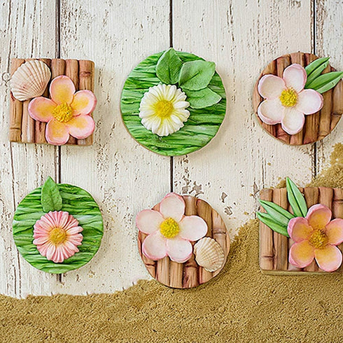 2Pcs/Set 3D Panda & Bamboo Silicone Molds Bamboo Cake Border Fondant Molds Sugarcraft Cake Decorating Tools Candy Chocolate Gumpaste Moulds Panda ...