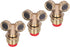 Zerodis Brass Misting Nozzles, 3Pcs Spray Nozzles with Filter Garden Irrigation Mist Nozzle Sprinkler for Landscaping Outdoor Cooling System...