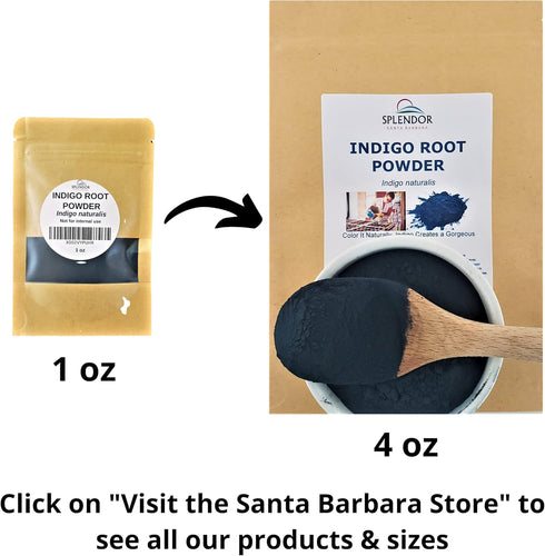 Indigo Powder - 1 oz, Indigo Naturalis - Natural Indigo Blue Powder Dye for Soapmaking & Textiles | Plant-Based Colorant for DIY Crafts, Fabric, C...