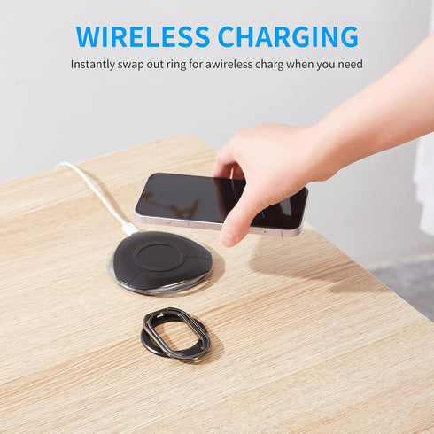 Magnetic Phone Ring Holder for MagSafe Grip Kickstand Adjustable Cellphone Ring Stand Mag Safe Accessories for iPhone15/ 14/13/12 Series Removable...