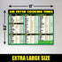 Air Fryer Cooking Times Magnetic Cheat Sheet - Extra Large Easy to Read 11” x 8.5” Airfryer Kitchen Accessory - Quick Reference Guide Magnet for O...