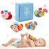 Wrist rattles for Babies 0-24 Months Baby Animal Hand & Foot Finder Educational Toys (4W)...