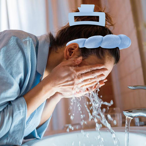 Spa Headband, Skincare Headband, Face Wash Headband, Headband for Washing Face, Makeup Headband, Bubble Headband, Teen Girl Gifts Trendy Stuff, Cu...