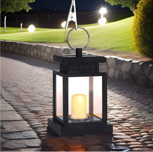 Solar Lanterns Outdoor Waterproof, Garden Hanging Flickering Flameless LED Candle Lighting, Solar Powered Lights for Decorative Yard, Table, Patio...