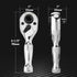 DURATECH 1/4-Inch Stubby Ratchet Wrench, Socket&Bit Driver, 72-Tooth, Chrome Alloy Made, Chrome Plated Finish...