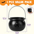 JOYIN Halloween Large Black Cauldron 7.5'', Halloween Witch Cauldron Pot, Candy Kettle, Pot and Bucket, Candy Cauldrons Holder for St. Patricks Pa...