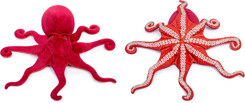 ZHONGXIN MADE Simulation Octopus Plush Toy -Red Soft Real Life Octopus Stuffed Animal Toys, Lifelike Deep Sea Creeping Animal Octopuses Plush Toys...