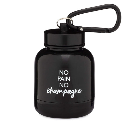 Protein Powder & Supplement Funnel Keychain, Portable To-Go Container for The Gym, Workouts, Fitness, & Travel - TSA Approved, No Pain No Champagn...