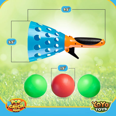 YoYa Toys Pop and Catch Ball Game - Sports & Outdoor Play Toys, Kids Ages 8-12 - Exciting Yard Activities - Perfect for Camping, Beach, Backyard P...