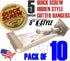 5" Premium Hidden Rain Gutter Bracket Hook Hangers with Screw Clip Style...