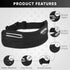 Kisma Running Fanny Pack and Sport Waist Belt for Runners, Hikers, and Travelers, Lightweight Moisture-Wicking Neoprene, Long Adjustable Strap to ...