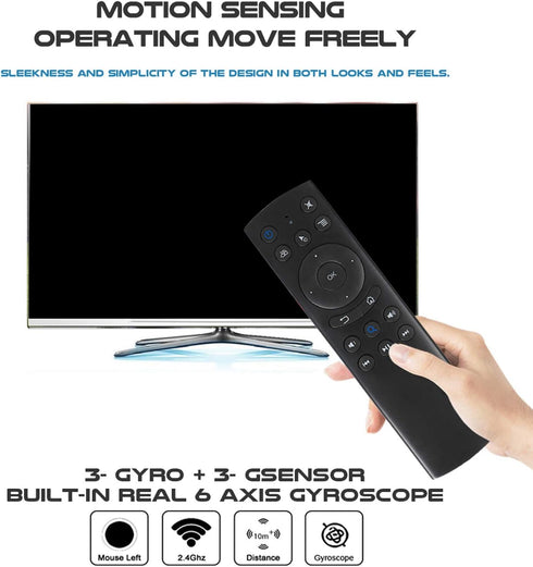G20BTS Bluetooth 5.0 Mouse Remote Control, Built?in 6?axis Gyroscope Sensor Mouse for Smart Television/Android Television Box with Bluetooth Funct...