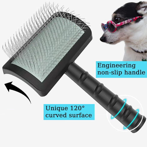 Large Slicker Brush for Dogs,Cats,Extra Long Pin Shedding Brush for Long Haired Dog,Cat, Pet Grooming Wire Brush for Thick Undercoat Curly Hair,25...