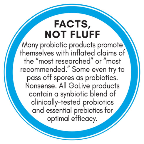 GoLIVE PROBIOTIC + PREBIOTIC SYNBIOTIC POWDER BLEND, Flavorless/Sugarless,for Women, Men & Kids For Better Gut Health,Digestion,Metabolism,Immunit...