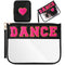 Hillban 2 Pcs Dance Theme Gifts Chenille Letter Bags Dance Preppy Patch Makeup Bag Flat Clear Pouch PVC Organizer Purse Waterproof Travel Cosmetic...
