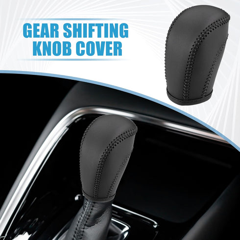 Gear Shift Lever Cover Automotive Interior Gear Shift Knob Trim for Volkswagen Atlas 2018-2022 Black...