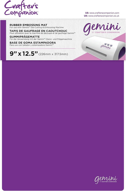 Crafter's Companion - Gemini Accessories - Craft Supplies Rubber Embossing Mat (9 x 12.5 Inches)...