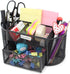 EasyPAG Desk Organizer Mesh Desktop Office Supplies Multi-functional Caddy Pen Holder Stationery with 8 Compartments and 1 Drawer,Black...