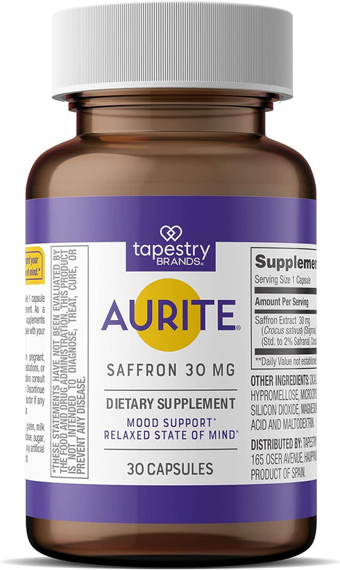 Saffron Supplement for Women & Men. 30 Count, Vegetarian Friendly, Non-GMO, Gluten-Free, Soy-Free (1 Month of Supply)...