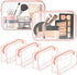 6 Pcs Clear Makeup Bag Clear Toiletry Bags PVC Waterproof Portable Makeup Travel Bag Transparent Cosmetic Bag with Zipper for Women Men Airport Tr...