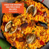 IMUSA USA 6" Carbon Steel Coated Nonstick Paella Pan Handles, Black, Red Hanldes...