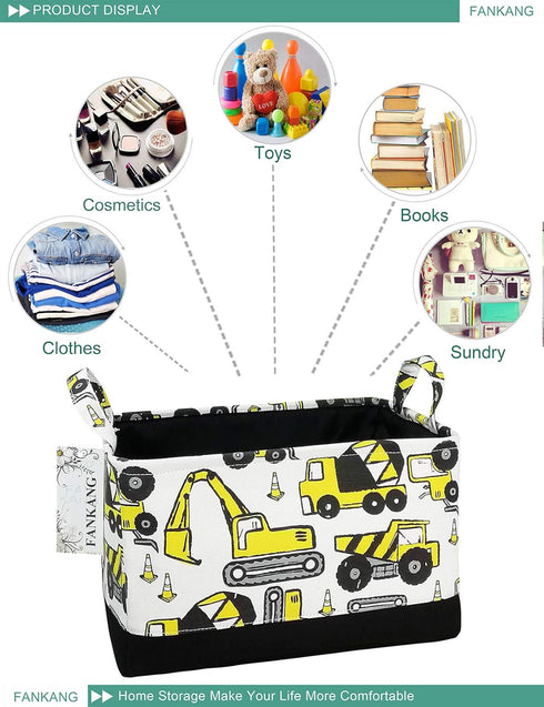 FANKANG Rectangular Laundry Basket Nursery Storage Fabric Storage Bin Storage Hamper,Gift Baskets (Engineering)...