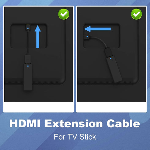 VCE 2-Pack HDMI Male to Female Swivel Adapter HDMI Extension Gold Plated Converter for Google Chrome Cast, Roku Streaming Stick...