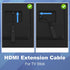 VCE 2-Pack HDMI Male to Female Swivel Adapter HDMI Extension Gold Plated Converter for Google Chrome Cast, Roku Streaming Stick...
