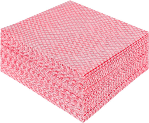 Disposable Cleaning Towels Dish Towels and Dish Cloths Reusable Towels 11.5” x 13.5”, Handy Cleaning Wipes, Pink (50)...