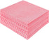 Disposable Cleaning Towels Dish Towels and Dish Cloths Reusable Towels 11.5” x 13.5”, Handy Cleaning Wipes, Pink (50)...