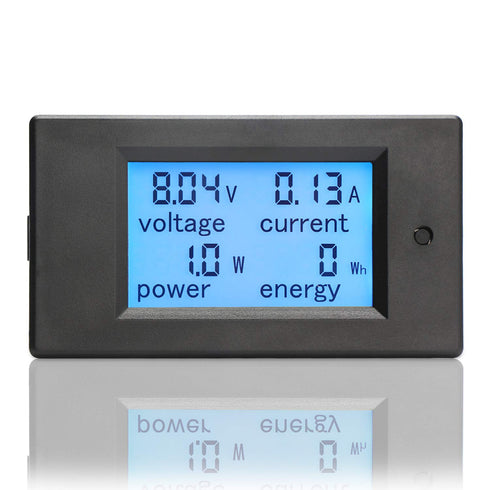 DROK Digital Multimeter DC 6.5-100V 20A Voltage Amperage Power Energy Meter, DC Volt Amp Tester Gauge Monitor LCD Digital Display with Built-in Sh...